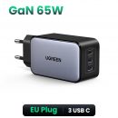 רק 27.3$/87 ש״ח למטען GaN קומפקטי ועוצמתי של UGREEN עם 65W, שלושה פורטים ותמיכה בכל פרוטוקולי הטעינה המהירה – פתרון אחד לכל המכשירים!!