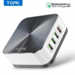 רק 18.79$ למטען מהיר עם 8 פורטים TOPK 50W!!