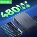 רק 33.7$/107 ש״ח למטען העל Rocoren 480W – תחנת טעינה מהירה ועוצמתית עם עד 8 חיבורים, תמיכה ב־PD 100W וטעינה סימולטנית לכל המכשירים בבית, במשרד ובטיול!!