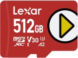 רק 34.9$\129 ש"ח (משלוח חינם בהגעה לסכום כולל של 49$ ומעלה) לכרטיס הזכרון המהיר המומלץ הרשמי של אמזון Lexar PLAY 512GB!!