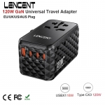 רק 28.9$/106 ש״ח למתאם נסיעות מבית LENCENT 120W GaN כולל יציאות TypeC ו-USB!!