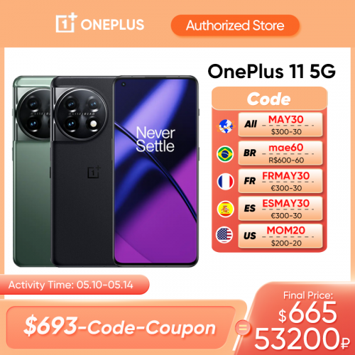 החל מ 554$\2059 ש"ח עם הקופון BTSIL6 לסמרטפון הדגל הנהדר OnePlus 11 בגרסה הגלובלית!!