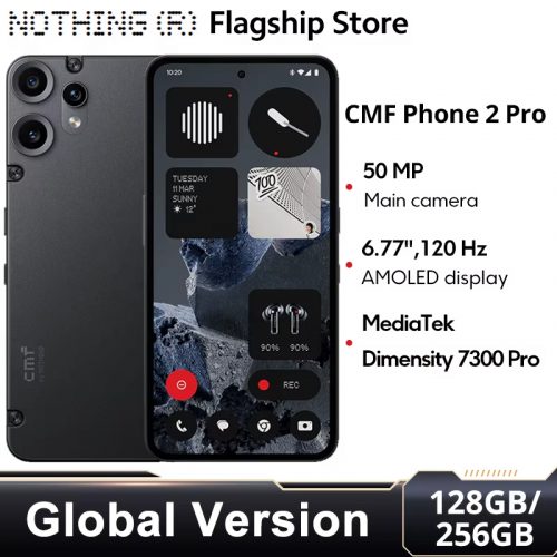 רק 210$/673 ש״ח לסמארטפון CMF Phone 2 Pro הגלובלי עם מסך ‎120Hz‎, מעבד Dimensity 7300 Pro וטעינה מהירה ‎33W‎!! בארץ המחיר 1099 ש״ח!!
