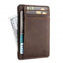 רק 5.9$/19 ש״ח לארנק הדק מעור אמיתי עם הגנת RFID מבית Crazy Horse – לשילוב מושלם של סגנון, ביטחון ונוחות יומיומית!!