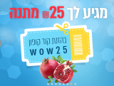 דיל מקומי: תפסו מהר לפני שיגמר – קופון 25 ש"ח לוואלה שופס – 2000 יחידות + מבצעים שווים לדוגמא!!