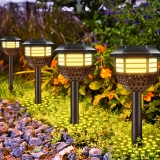 מאמזון במחיר סין!! רק 24.99$\77 ש"ח עם הקופון 5SE6MHBW לסט של 8 מנורות סולאריות מעוצבות לגינה!!