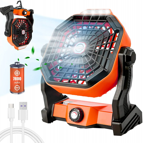 רק 21$\74 ש״ח למאוורר נייד נטען כולל תאורה!!