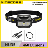 רק 28.7$\105 ש"ח לפנס הראש הנטען המקצועי NITECORE NU35!!