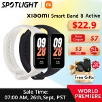 רק 21$/76 ש״ח לצמיד החכם החדש מבית שיאומי Xiaomi Smart Band 8 Active!! בארץ המחיר שלו 140 ש״ח!!