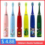 מחיר מתנה!! רק 5.2$/20 ש״ח למברשת שיניים חשמלית נטענת יפה לילדים כולל 6 ראשים!!