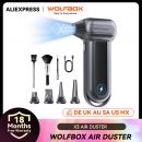 רק 55.9$/181 ש״ח למפוח האוויר החשמלי WOLFBOX MF100 עם מנוע ב־150,000 סל״ד, לחץ דחיפה עוצמתי וסט אביזרים מקצועי!!