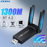 רק 5.7$\20 ש"ח למתאם WIFI עוצמתי WiFi USB 3.0 Adapter 1300Mbps!!