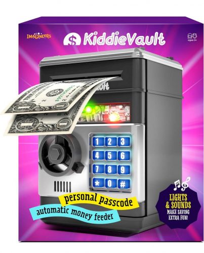 רק 12$/39 ש״ח (משלוח חינם בהגעה לסכום כולל של 49$ ומעלה) לקופת חיסכון אלקטרונית לילדים עם קוד סודי, אפקטים של אור וצליל, ופתיחה כמו כספת אמיתית!!