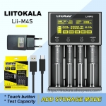 רק 16.8$\60 ש"ח למטען הסוללות 4 סלוטים הנהדר LiitoKala Lii-M4S!!