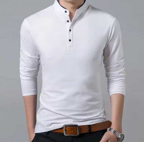 רק 7.1$/23 ש״ח לחולצת פולו ארוכה ונוחה בגזרה אלגנטית, מושלמת לשימוש יומיומי או לאירועים פורמליים – במחיר שלא תרצו לפספס!!