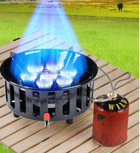 רק 30.8$/101 ש״ח לגזיית הספיידר עם 7 מבערים וטורבו מובנה – עוצמת אש אדירה של 19,800W, הצתה אלקטרונית ומבנה מתקפל יציב לשטח!!