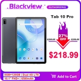 רק 135$/499 ש״ח עם הקופון IL70 לטאבלט העוצמתי Blackview Tab 10 Pro!!