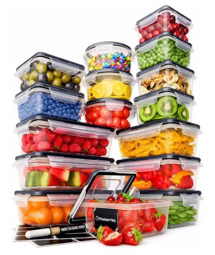 רק 32.9$/101 ש״ח (משלוח חינם בהגעה לסכום כולל של 49$ ומעלה) לסט 32 חלקים Chef’s Path עם 16 קופסאות אחסון אטומות, מכסים נסגרים בלחיצה ועיצוב נערם לסדר מושלם במטבח!!