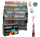 רק 29.6$/97 ש"ח (משלוח חינם בהגעה לסכום כולל של 49$ ומעלה) לסט טושי האקריליק הצבעוניים מבית Infiart – 80 צבעים מרהיבים עם קצה מברשת רך ודיוק מקצועי לאמנות, DIY ויצירה!!