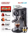 רק 109.9$/358 ש״ח למכונת הקפה המשולבת של Cafelffe – תומכת בכל סוגי הקפה כולל קפסולות, פודים וטחון, עם מקציף חלב!!