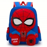 רק 8.2$/26 ש״ח לתיק גן לילדים בעיצוב ספיידרמן תלת־ממדי – מרווח, קל ונוח עם 4 תאים ו־2 כיסי צד – מושלם לגן, טיולים ומתנות!!