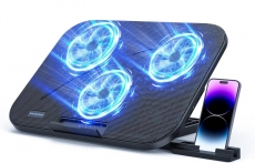 רק 16.7$/57 ש"ח (משלוח חינם בהגעה לסכום כולל של 49$ ומעלה) למעמד קירור למחשב נייד עם 3 מאווררים שקטים ומעמד מתכוונן מבית AISUNKUTECH!!