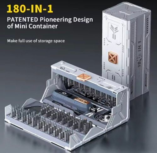 רק 20.5$/67 ש״ח לסט מברגים מקצועי 180 חלקים עם ראשים מגנטיים מדויקים לכל עבודת פירוק עדינה – מושלם לטלפונים, משקפיים, שעונים ואלקטרוניקה!!