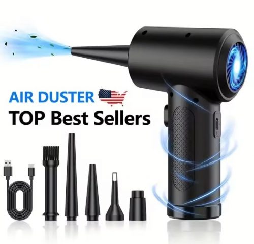 רק 13.1$/43 ש״ח למפוח אוויר אלחוטי עוצמתי לניקוי מחשבים, מקלדות, רכבים ועוד – פתרון מדויק לכל פינה ולכל אבק!!