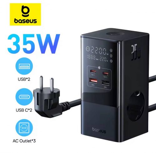 רק 24.4$/80 ש״ח לתחנת הטעינה הדיגיטלית 7-ב־1 מבית Baseus – מהירה, בטוחה ומעוצבת!!
