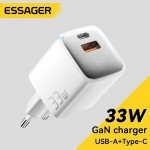 רק 5.4$/20 ש״ח למטען הקיר המהיר הנהדר Essager GaN 33W!! 