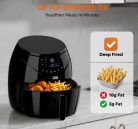 רק 78.3$/243 ש״ח לפרייר אוויר בנפח 6 ליטר עם 12 תוכניות בישול חכמות, תצוגה דיגיטלית נוחה, סל גדול למשפחה, ניקוי קל ומשלוח מהיר מהמחסן הישראלי!!