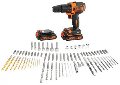 דיל מקומי: רק 399 ש״ח במקום 769 למברגה \ מקדחת פוטר רוטטת Black+Decker 18V במזוודה הכוללת זוג סוללות 1.5Ah + מטען + 80 אביזרים!