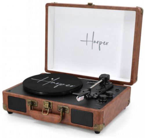 דיל מקומי: זה לא עוד טרנד! פטיפון Bluetooth מזוודה עם הגברת DSP ורמקולים סטריאו Harper HRT-10 רק ב-339₪ עד הבית במקום ₪499!!