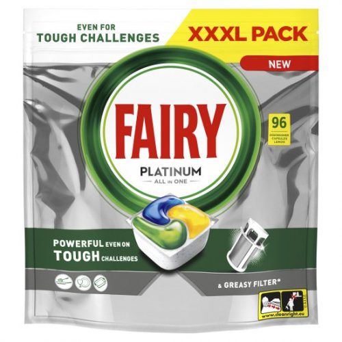 דיל מקומי: רק 62 ש״ח למארז של 96 קפסולות למדיח Fairy Platinum All In One!!