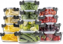 דיל מקומי: לחטוף!! רק 95 ש״ח לסט 12 קופסאות אחסון מזכוכית Darna – סך הכל 24 חלקים!!