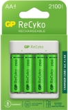 דיל מקומי: רק 47 ש"ח למטען 4 סוללות USB כולל 4 סוללות AA נטענות GP Recyko 2100mAh!!