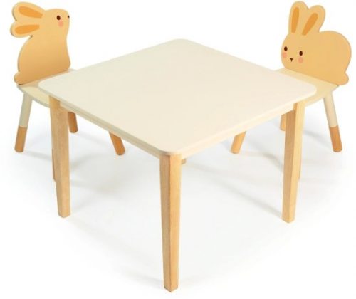 דיל מקומי: עיצוב חמוד, נוחות ופרקטיות בחדר הילדים! שולחן וזוג כסאות עץ לילדים Mentari רק ב-₪401 במקום ₪549!!