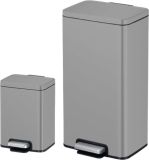 דיל מקומי: רק 269 ש״ח מחיר סופי כולל הכל עד דלת הבית לסט 2 פחי אשפה Eko Madison 30 ליטר ו-6 ליטר בגימור אפור מט יוקרתי עם סגירה שקטה ודוושה עמידה!!