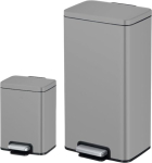 דיל מקומי: רק 269 ש״ח מחיר סופי כולל הכל עד דלת הבית לסט 2 פחי אשפה Eko Madison 30 ליטר ו-6 ליטר בגימור אפור מט יוקרתי עם סגירה שקטה ודוושה עמידה!!