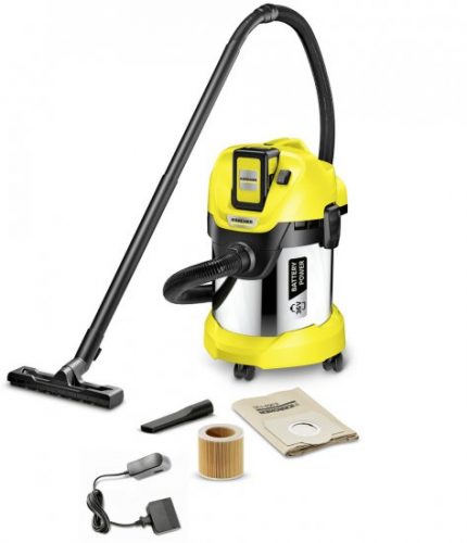 דיל מקומי: רק 699 ש"ח במקום 999 לשואב אבק יבש\רטוב נטען 17 ליטר Karcher 36V WD3 Battery Premium!!