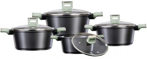 דיל מקומי: רק 289 ש״ח לסט סירים 8 חלקים תואם אינדוקציה עם ידיות מסדרת Food Appeal Charm היוקרתית עם "אפקט העור"!!