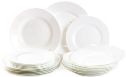 דיל מקומי: רק 99 ש״ח לסט 18 חלקים ל 6 סועדים Luminarc Plumi!!