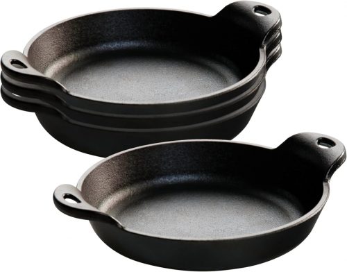 רק 74.2$/243 ש״ח מחיר סופי כולל הכל עד דלת הבית לסט 4 קעריות ברזל יצוק עמידות מבית Lodge – מושלם למנות אישיות, רטבים וקינוחים!!