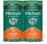 רק 11.9$/36 ש״ח (משלוח חינם בהגעה לסכום כולל של 49$ ומעלה) למארז של 2 דאודורנטים לגברים Mitchum Ultimate עם הגנה חזקה עד 72 שעות, ניחוח Bold Energy ומריחה שקופה בלי סימנים לבנים!!