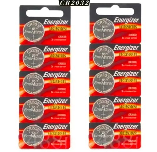 רק 9.6$/30 ש״ח לסט משתלם במיוחד של סוללות כפתור CR2032 מבית Energizer – מתח 3V, אמינות גבוהה לאורך זמן ומתאימות לשעונים, שלטים, צעצועים ועוד!!