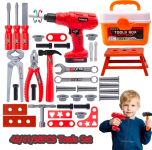 רק 10.3$/31 ש״ח לסט כלי עבודה לילדים 41 חלקים עם מקדחה צעצוע ואפשרות לתיבת נשיאה למשחק יצירתי שמפתח מוטוריקה ולמידה מהנה בבית!!