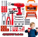 רק 10.3$/31 ש״ח לסט כלי עבודה לילדים 41 חלקים עם מקדחה צעצוע ואפשרות לתיבת נשיאה למשחק יצירתי שמפתח מוטוריקה ולמידה מהנה בבית!!