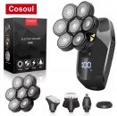 רק 16.8$/55 ש״ח למכונת הגילוח החשמלית עם 7 ראשים צפים מבית Cosoul – גילוח צמוד ומהיר, טעינת USB וניקוי קל במים, מושלמת לראש ולזקן!!