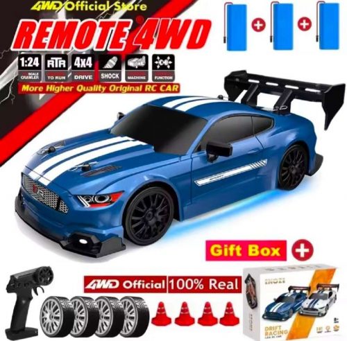 רק 13.2$/42 ש״ח למכונית שלט GTRPRO דריפט מקצועית 4×4 עם מהירות 30 קמ״ש, תאורת LED וצמיגים להחלפה!!