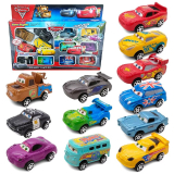 רק 5.2$/15 ש״ח לסט 12 מכוניות צעצוע מהסרט Cars של דיסני כולל Lightning McQueen וחברים עם מנגנון משיכה לאחור ועיצוב צבעוני למשחק מהנה לילדים!!